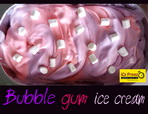 Bubble gum ice cream